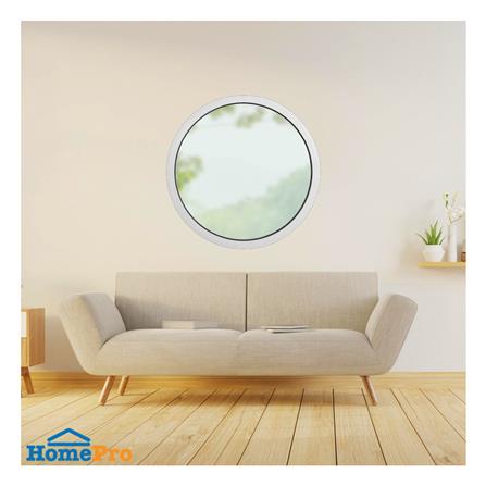 ช่องแสงหน้าต่างอะลูมิเนียม วงกลม KPA 90x90 ซม. สีขาว_1