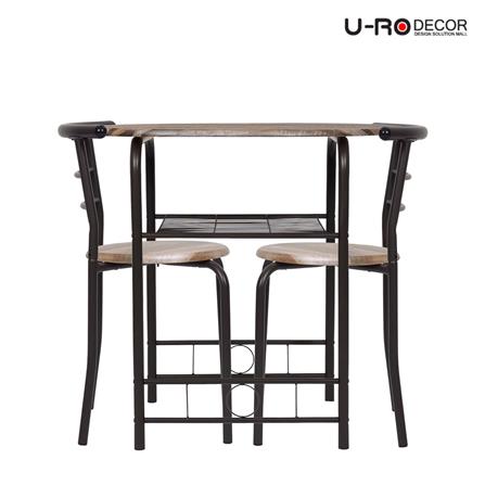 ชุดโต๊ะทานข้าว 2 ที่นั่ง U-RODECOR CHERRY 000002194 สีน้ำตาล_2