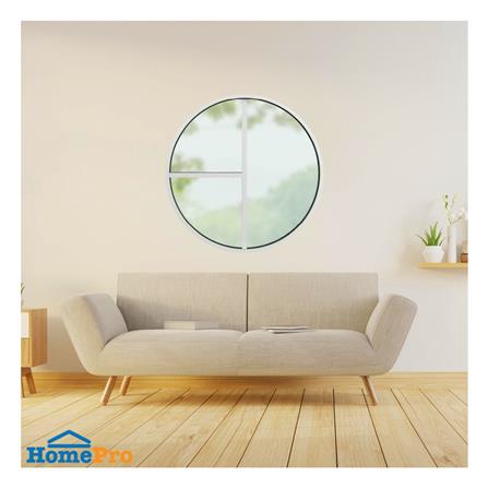 ช่องแสงหน้าต่างอะลูมิเนียม วงกลม KPA 3 ฟัก 100x100 ซม. สีขาว_1