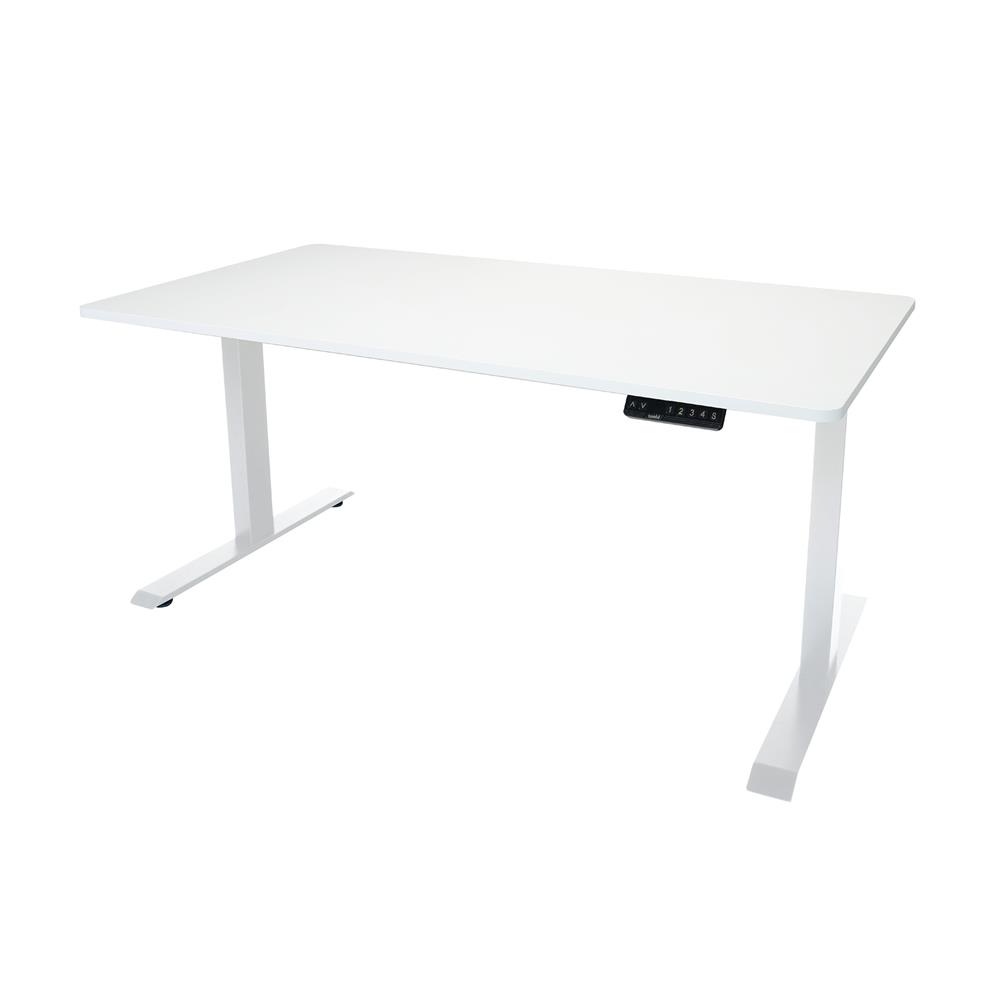 โต๊ะปรับระดับไฟฟ้า BEWELL TBS1-TOP7 150 ซม. สีขาว
