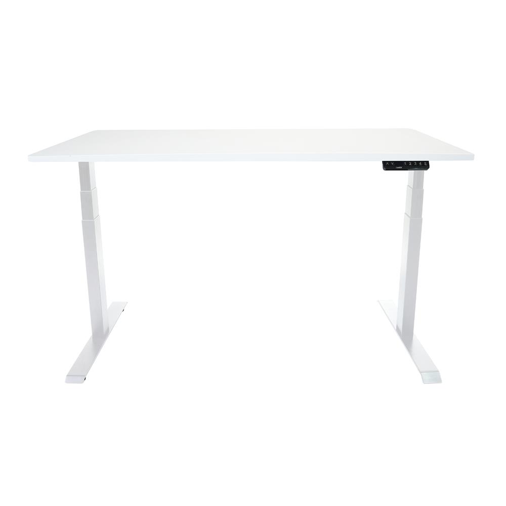 โต๊ะปรับระดับไฟฟ้า BEWELL TBS1-TOP7 150 ซม. สีขาว