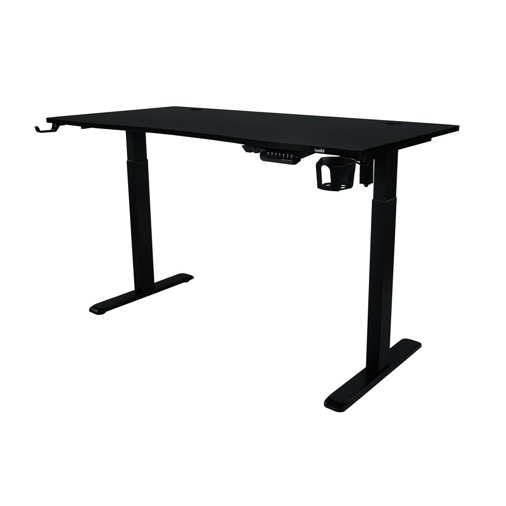 โต๊ะเกมมิ่งปรับระดับไฟฟ้า BEWELL TBS05 TOP10-140 140 ซม. สีดำ
