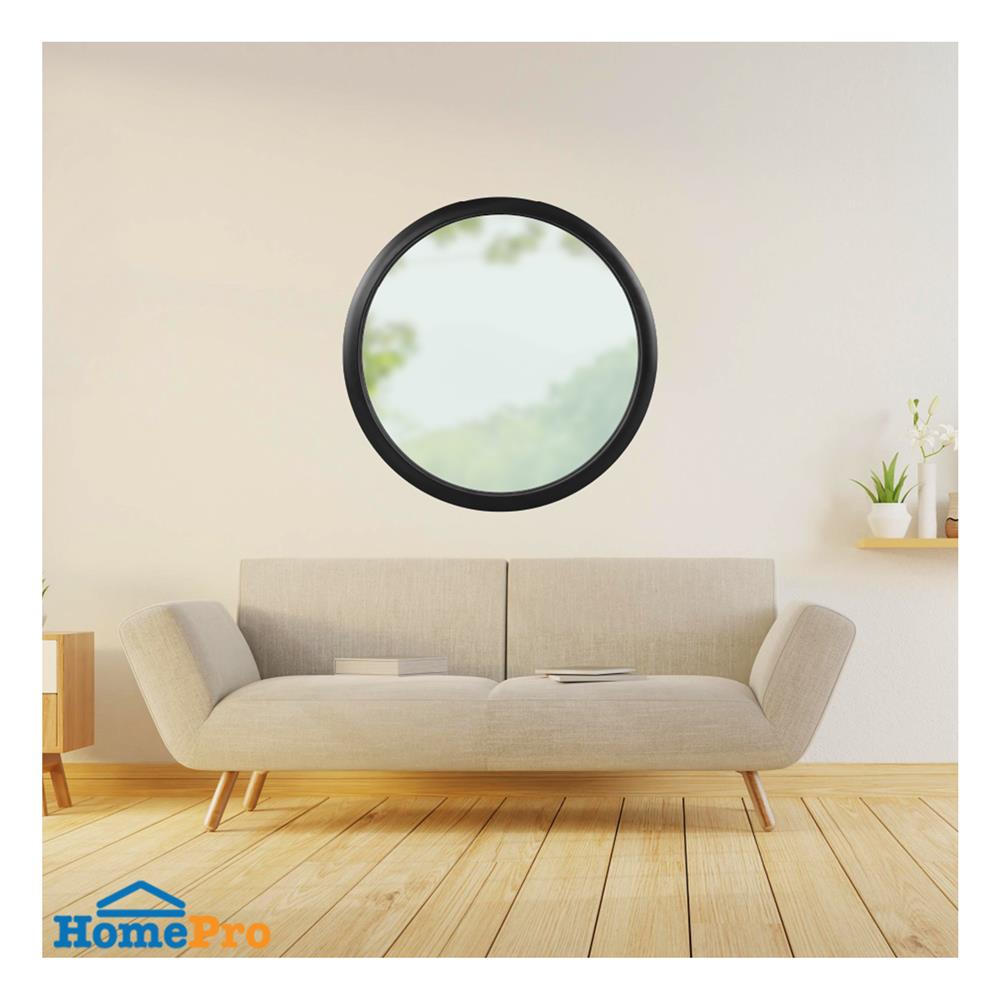 ช่องแสงหน้าต่างอะลูมิเนียม วงกลม KPA 90x90 ซม. สีดำ