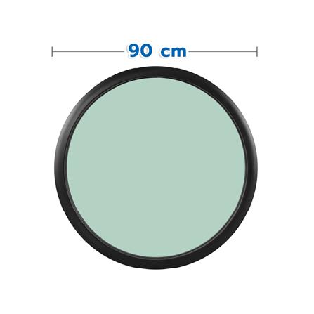 ช่องแสงหน้าต่างอะลูมิเนียม วงกลม KPA 90x90 ซม. สีดำ_0