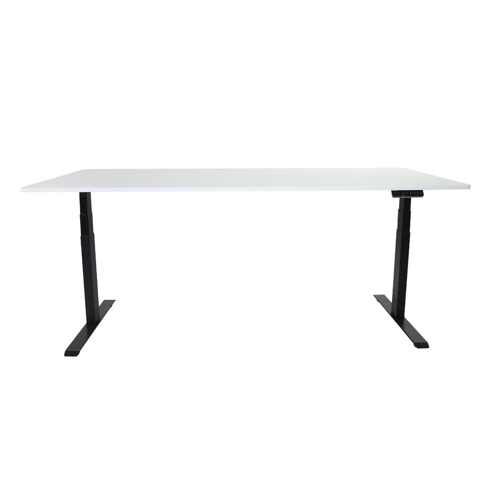 โต๊ะปรับระดับไฟฟ้า BEWELL TBS01 TOP08 180 ซม. สีขาว/ดำ