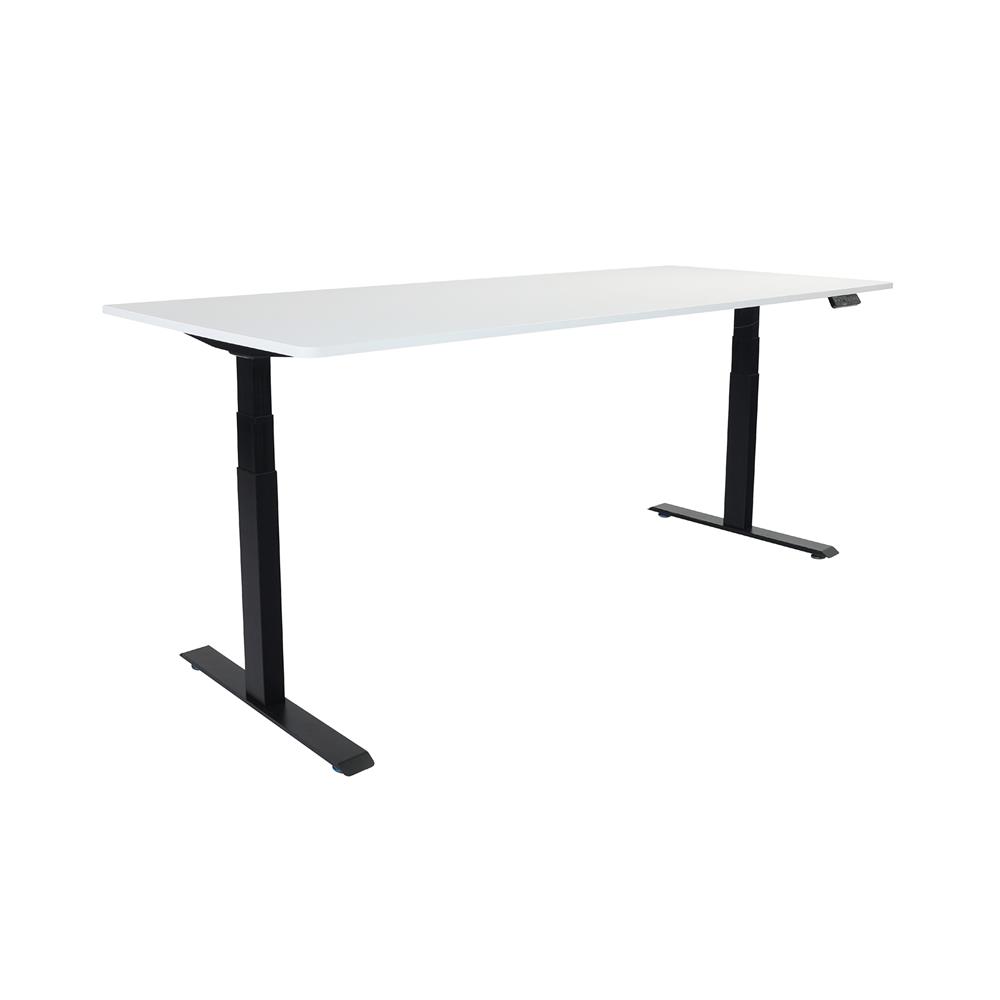 โต๊ะปรับระดับไฟฟ้า BEWELL TBS01 TOP08 180 ซม. สีขาว/ดำ