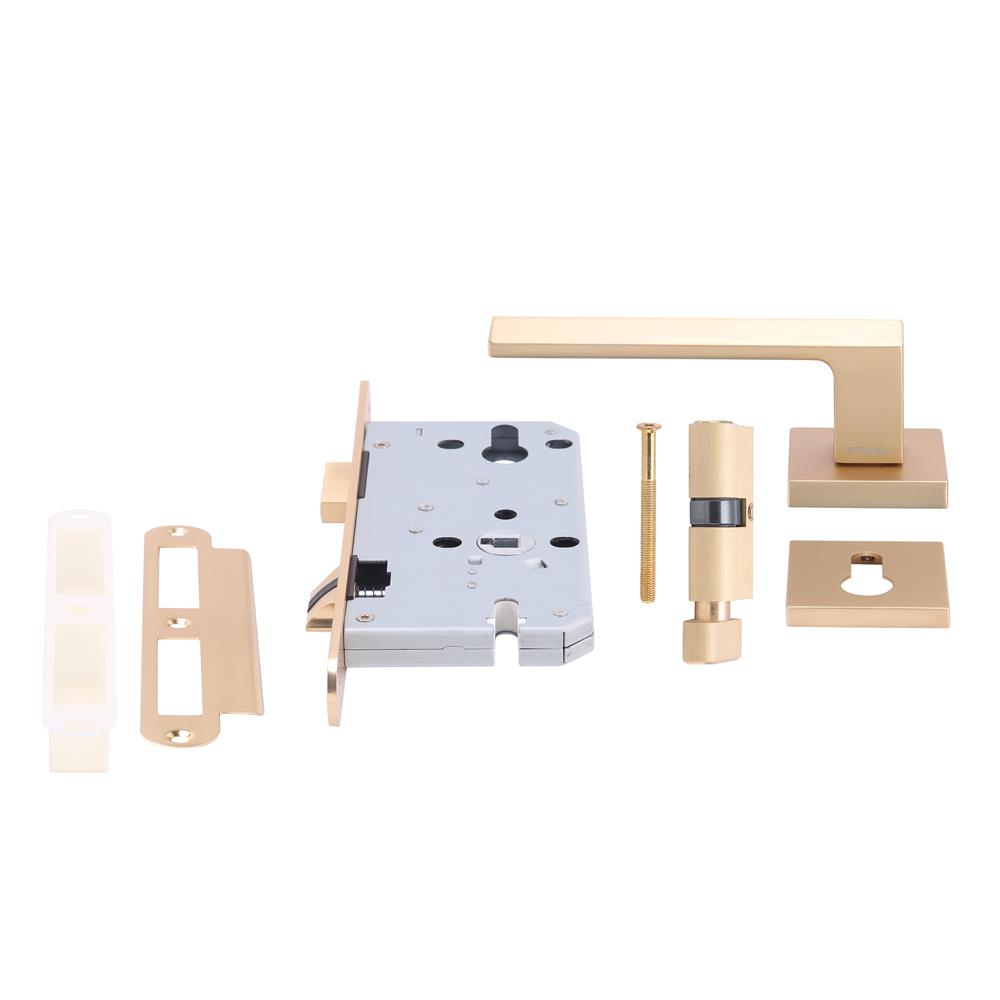 มือจับก้านโยกห้องน้ำ MORTISE HAFELE 489.11.058 สีทองด้าน