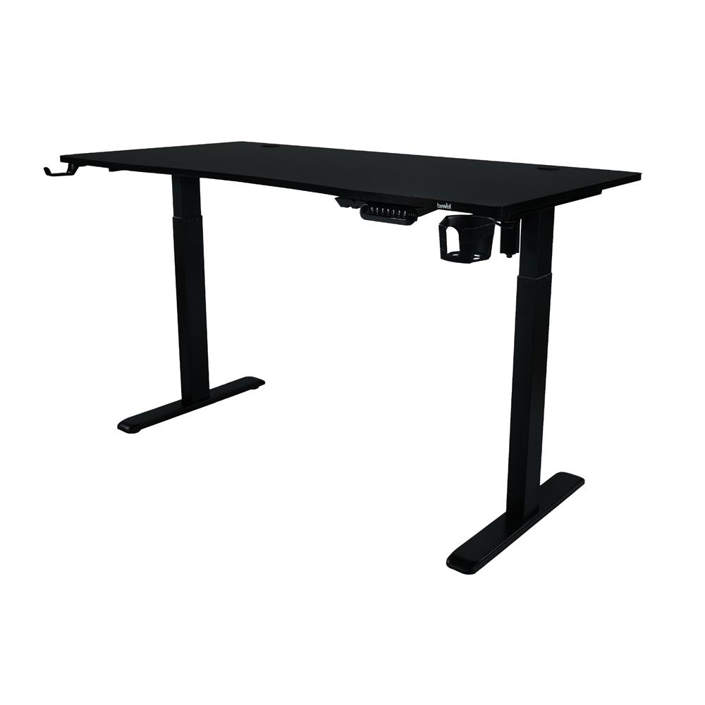 โต๊ะเกมมิ่งปรับระดับไฟฟ้า BEWELL TBS05 TOP05-160 ACC05 160 ซม. สีดำ