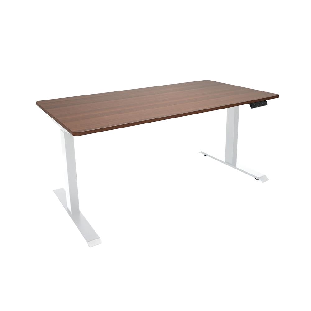 โต๊ะปรับระดับไฟฟ้า BEWELL TBS01 TOP07 150 ซม. สีขาว/น้ำตาล