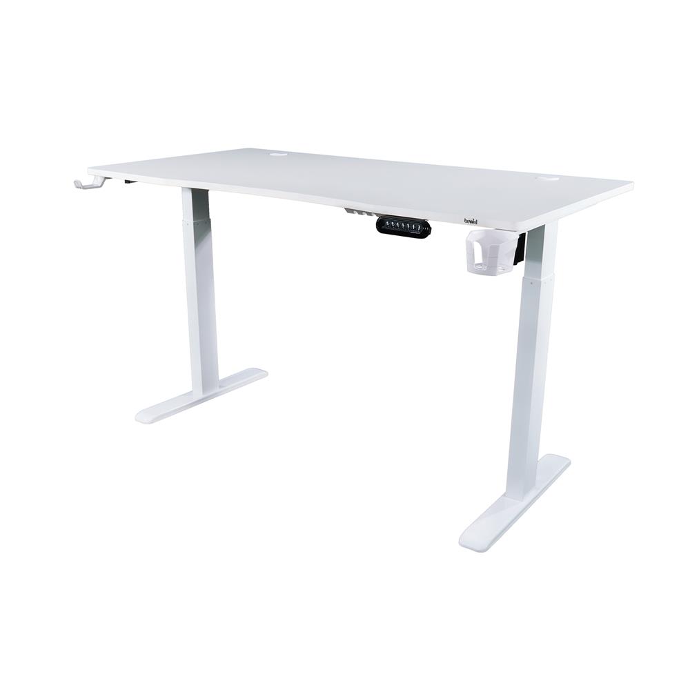 โต๊ะเกมมิ่งปรับระดับไฟฟ้า BEWELL TBS05 TOP05-120 ACC05 120 ซม. สีขาว