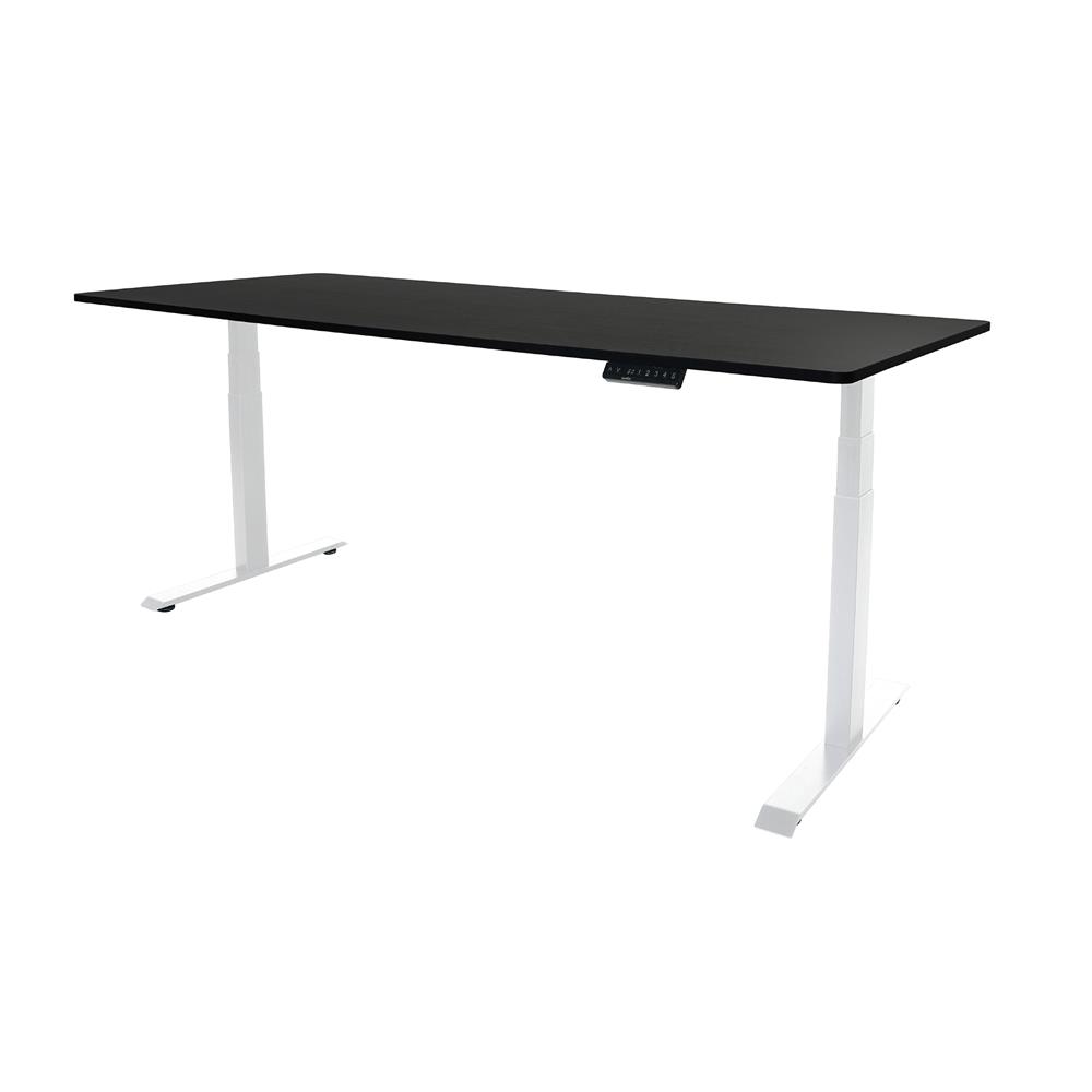 โต๊ะปรับระดับไฟฟ้า BEWELL TBS01 TOP08 160 ซม. สีขาว/ดำ