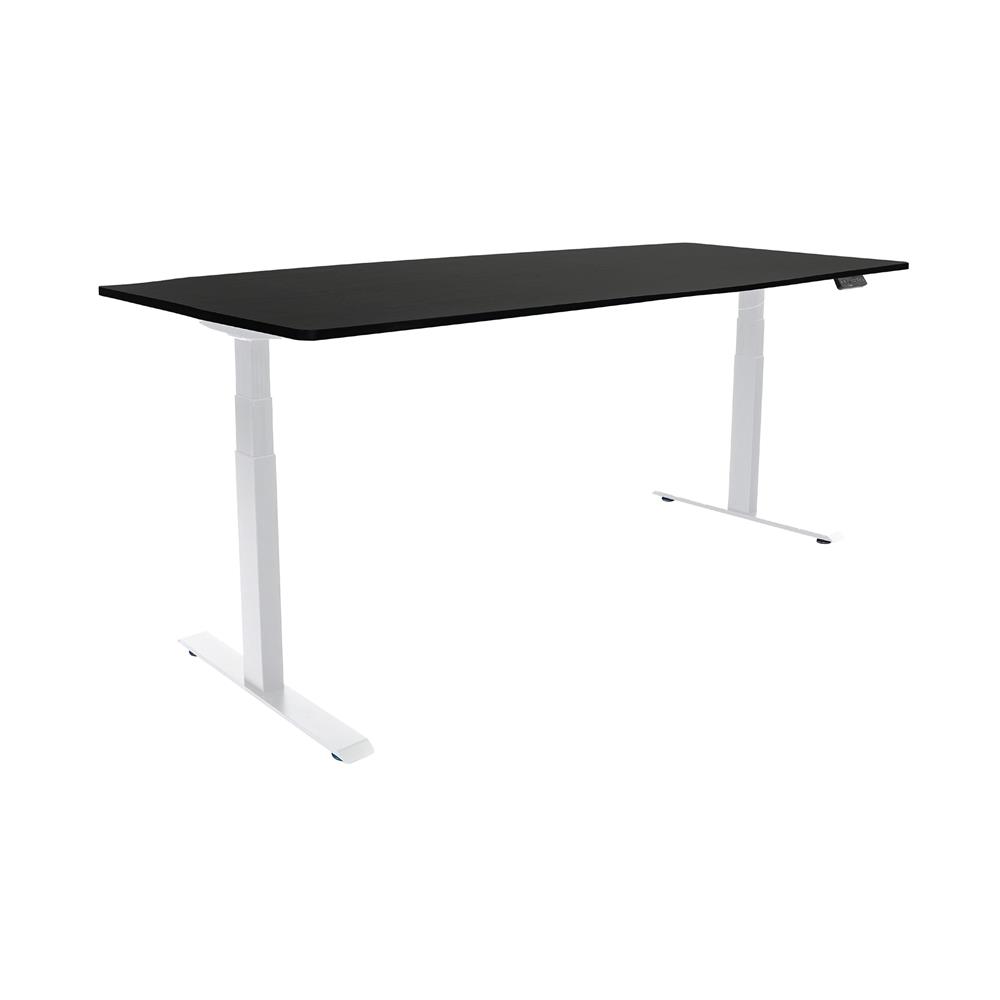 โต๊ะปรับระดับไฟฟ้า BEWELL TBS01 TOP08 160 ซม. สีขาว/ดำ