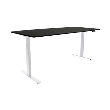 โต๊ะปรับระดับไฟฟ้า BEWELL TBS01 TOP08 160 ซม. สีขาว/ดำ_1