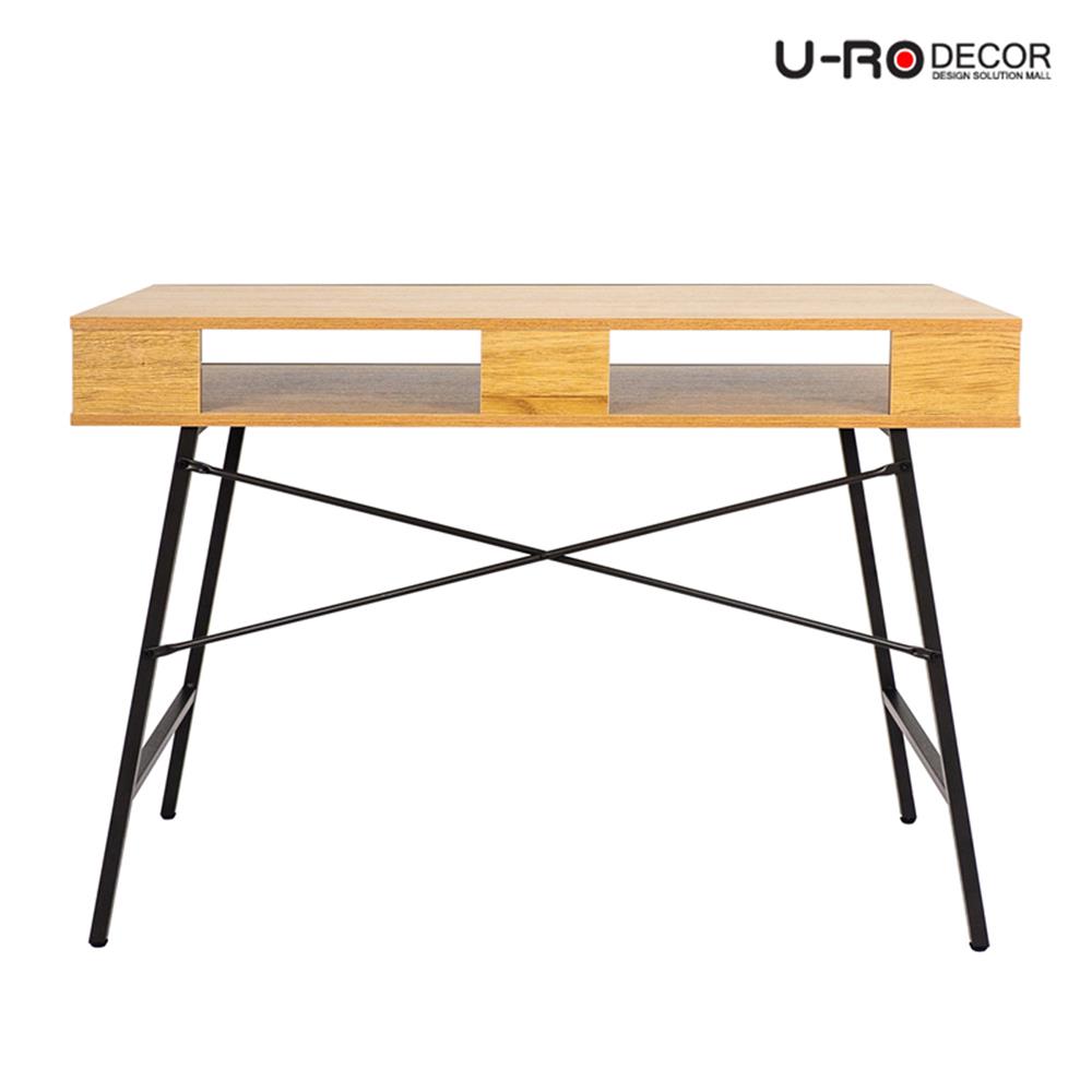 โต๊ะทำงานไม้ U-RODECOR BRUNO 110 ซม. สีโอ๊ค