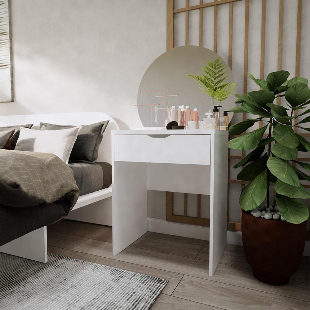 โต๊ะเครื่องแป้ง KONCEPT EMMI 19230814 60 ซม. สีขาว