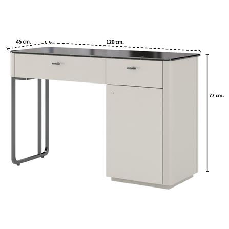 โต๊ะเครื่องแป้ง SB FURNITURE BLESS 19236032 120 ซม. สีเบจ_5