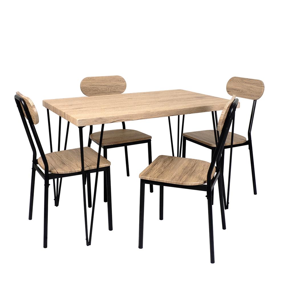 ชุดโต๊ะทานข้าว 4 ที่นั่ง U-RODECOR BREDA 000002168 สีน้ำตาล