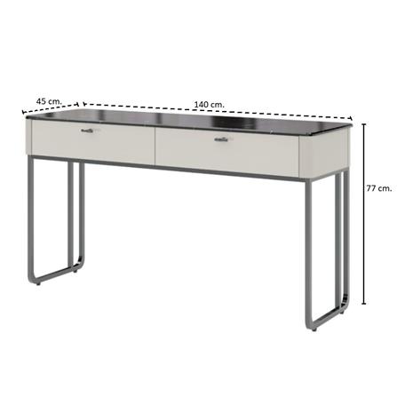 โต๊ะเครื่องแป้ง SB FURNITURE BLESS 19237454 140 ซม. สีเบจ_3