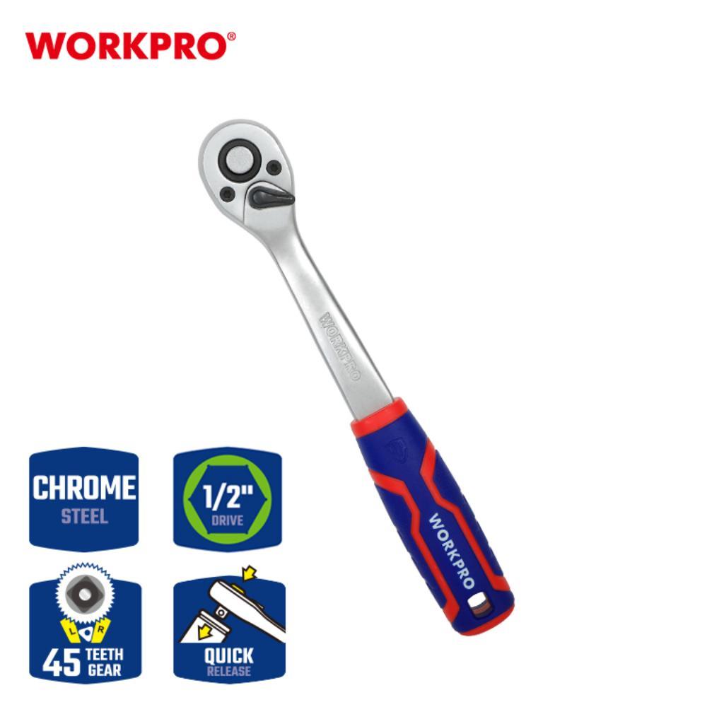 ด้ามฟรี หุ้มยาง WORKPRO 45 ฟัน 1/2 นิ้ว
