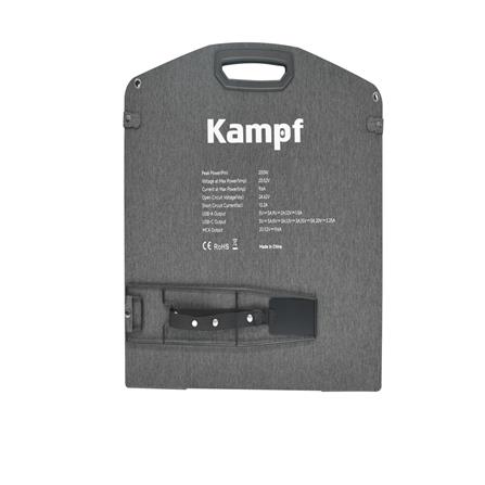 แผงโซลาร์เซลล์แบบพกพา KAMPF KP-200 200 วัตต์ สีดำ_3