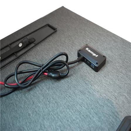 แผงโซลาร์เซลล์แบบพกพา KAMPF KP-200 200 วัตต์ สีดำ_8