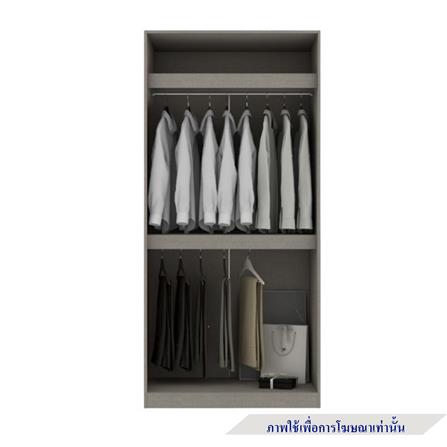 ตู้เสื้อผ้า 2 บานเปิด KONCEPT BLOX 19241694 100 ซม. สีแคชชูโอ๊ค_1