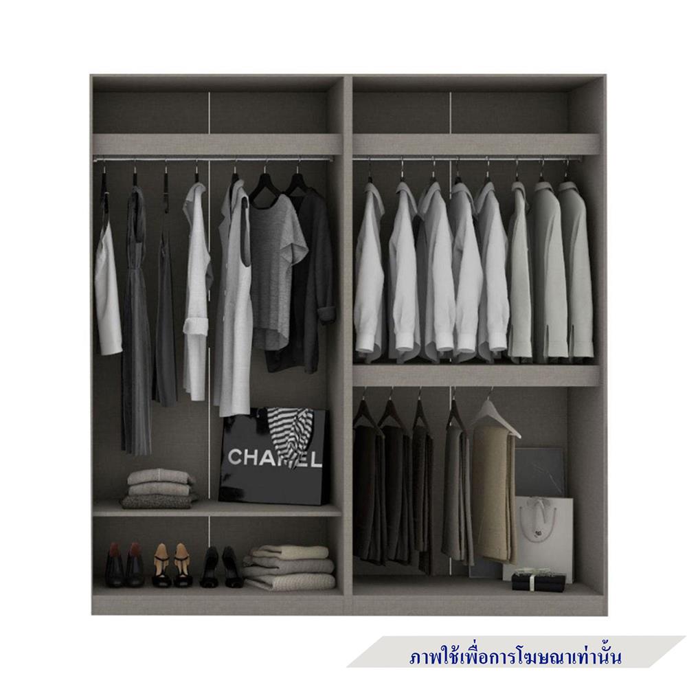 ตู้เสื้อผ้า 4 บานเปิด KONCEPT BLOX 59058156 200 ซม. สีเลกาโต้