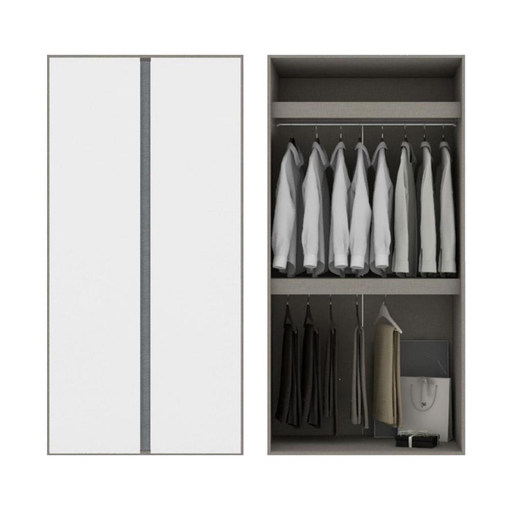 ตู้เสื้อผ้า 2 บานเปิด KONCEPT BLOX 59061622 100 ซม. สีขาว