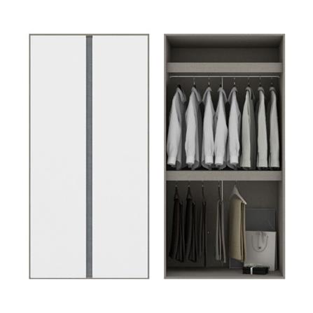 ตู้เสื้อผ้า 2 บานเปิด KONCEPT BLOX 59061622 100 ซม. สีขาว_1