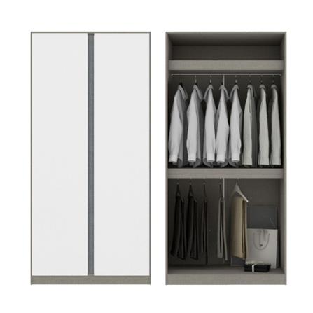 ตู้เสื้อผ้า 2 บานเปิด KONCEPT BLOX 59058423 150 ซม. สีขาว_3