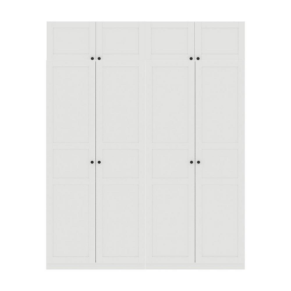 ตู้เสื้อผ้า 4 บานเปิด KONCEPT BLOX 59060177 200 ซม. สีขาว