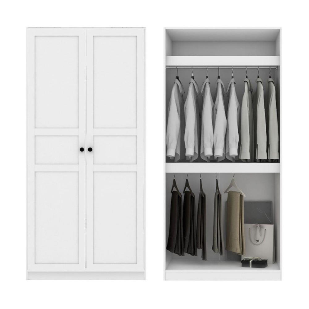 ตู้เสื้อผ้า 4 บานเปิด KONCEPT BLOX 59060177 200 ซม. สีขาว