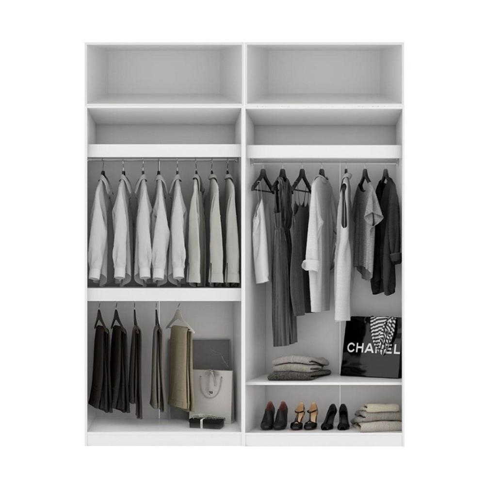 ตู้เสื้อผ้า 4 บานเปิด KONCEPT BLOX 59060177 200 ซม. สีขาว