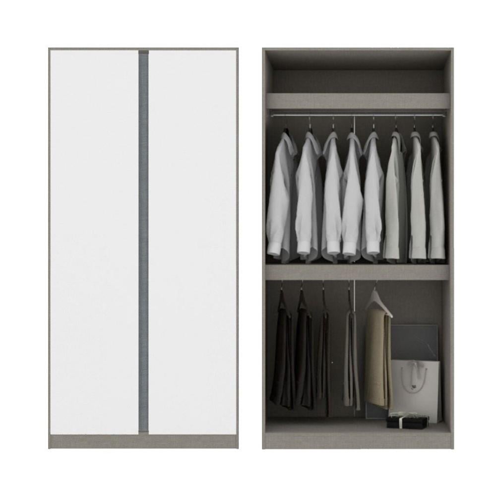 ตู้เสื้อผ้า 4 บานเปิด KONCEPT BLOX 59060175 200 ซม. สีขาว