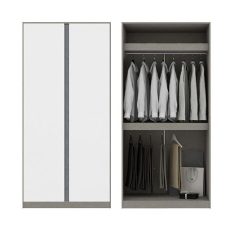 ตู้เสื้อผ้า 4 บานเปิด KONCEPT BLOX 59060175 200 ซม. สีขาว_2