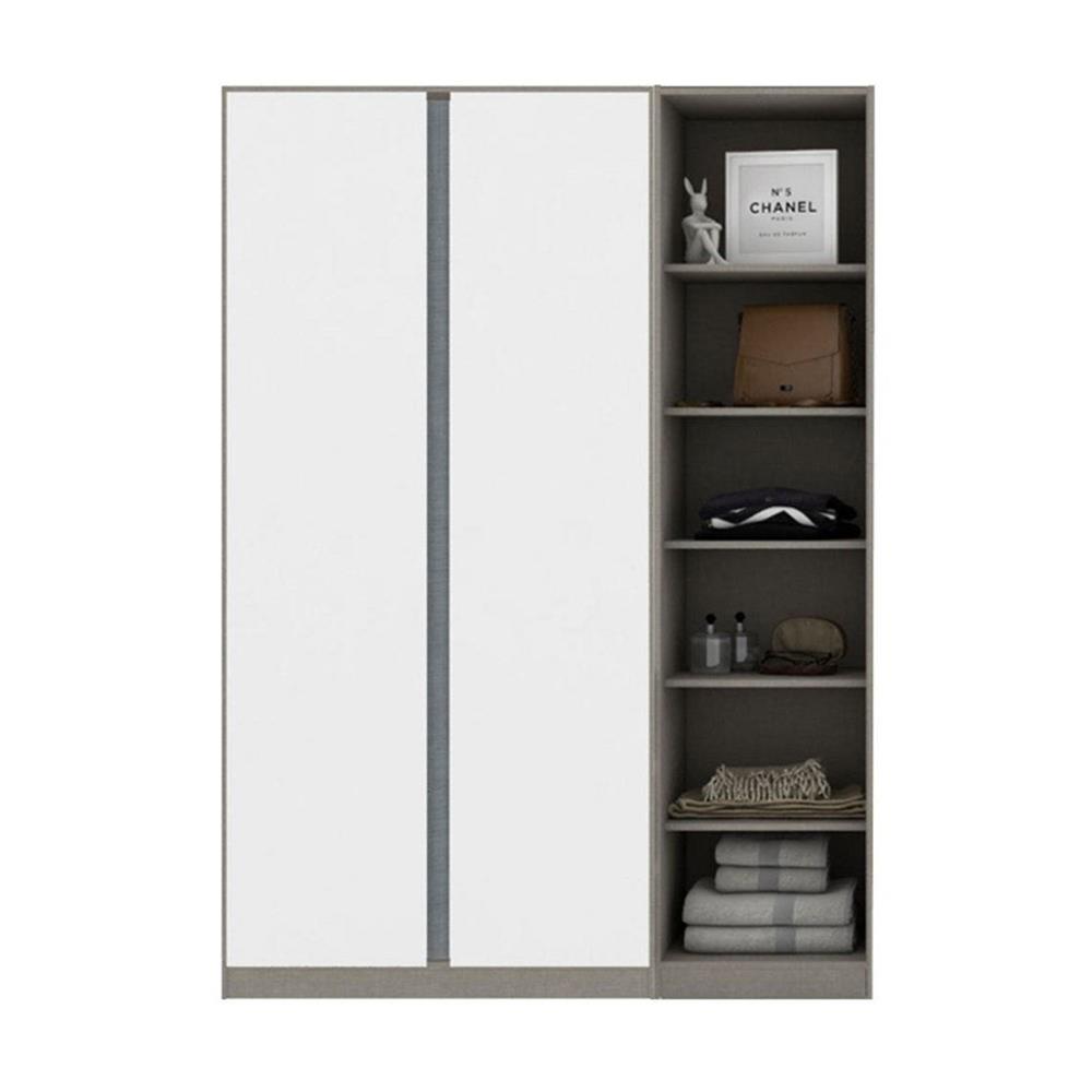 ตู้เสื้อผ้า 2 บานเปิด KONCEPT BLOX 59057905 150 ซม. สีขาว