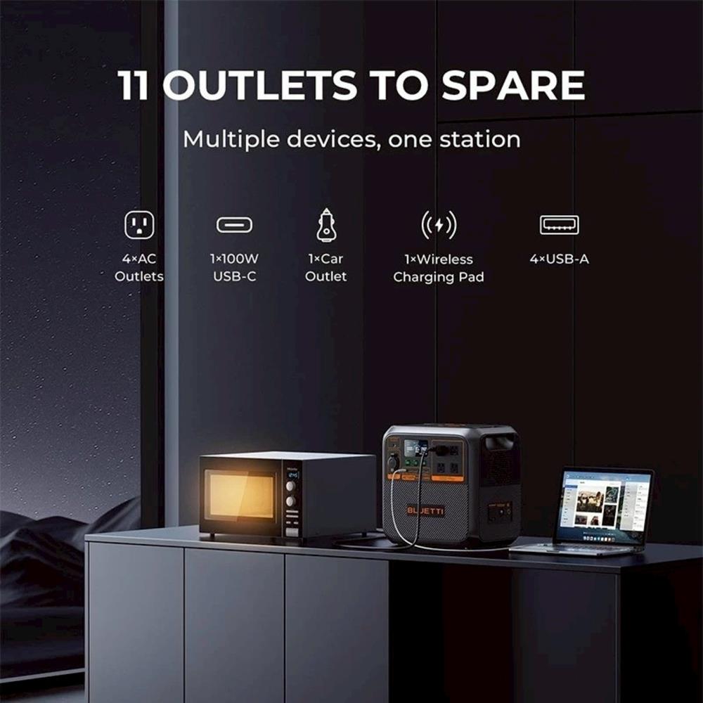 POWER BOX BLUETTI AC180P 1800 วัตต์ สีดำ