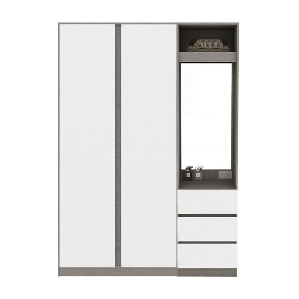 ตู้เสื้อผ้า 2 บานเปิด KONCEPT BLOX 59058431 150 ซม. สีขาว