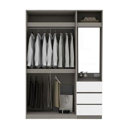 ตู้เสื้อผ้า 2 บานเปิด KONCEPT BLOX 59058431 150 ซม. สีขาว_1