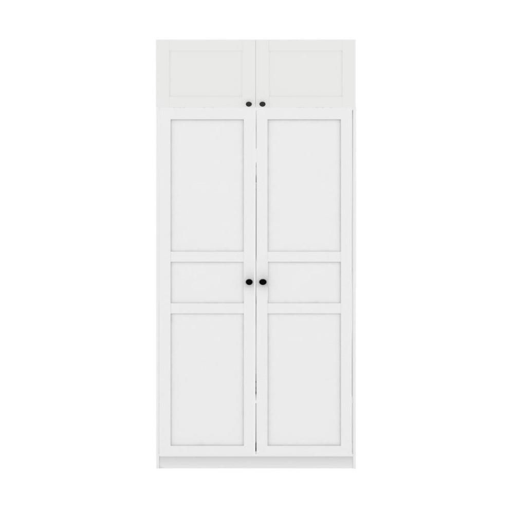 ตู้เสื้อผ้า 2 บานเปิด KONCEPT BLOX 59061617 100 ซม. สีขาว