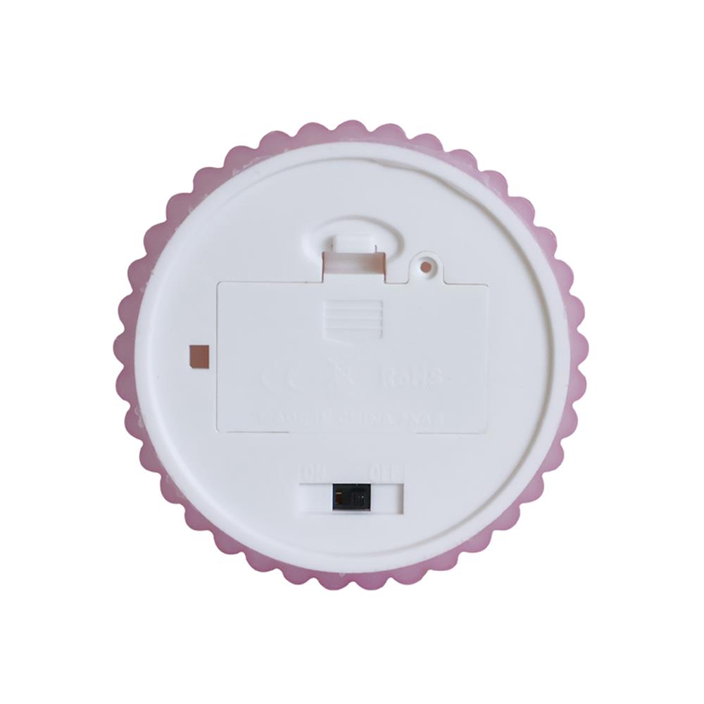 เทียนตกแต่ง LED CLAIRE WAVY 5 ซม. สีชมพู/ม่วง