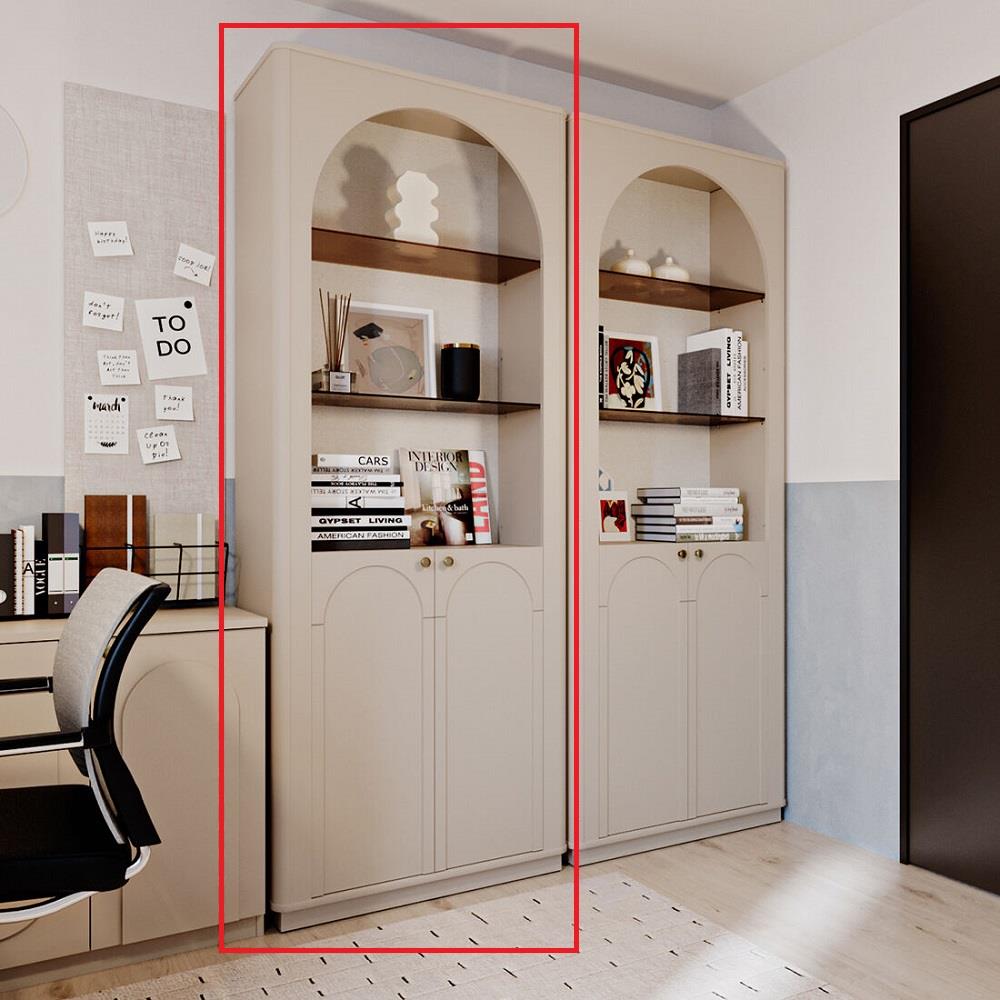 ตู้สูง SB FURNITURE SOLISTA 19243749 80 ซม. สีครีม