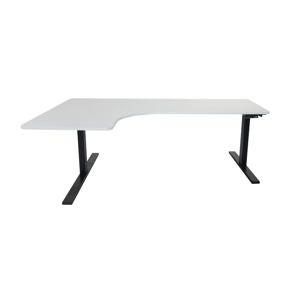 โต๊ะปรับระดับไฟฟ้า BEWELL TBS02 TOP09 180 ซม. สีขาว/ดำ