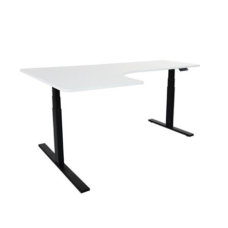 โต๊ะปรับระดับไฟฟ้า BEWELL TBS02 TOP09 180 ซม. สีขาว/ดำ_2
