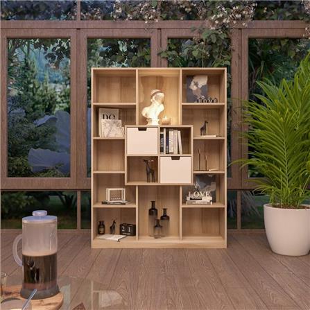 ชั้นวางของโล่ง KONCEPT LONGTITUDE 19197175 120 ซม. สีลินเบิร์กโอ๊ค_4