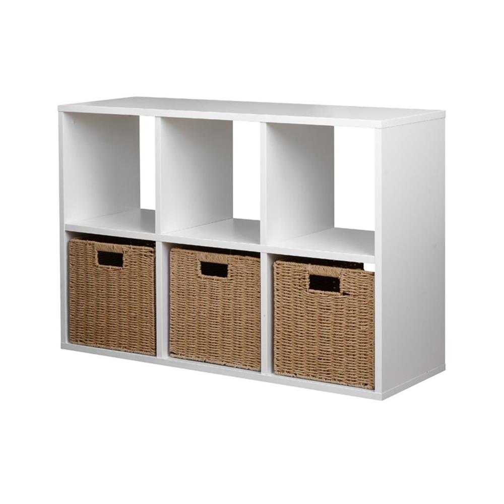 ชั้นวางของโล่ง 6 ช่อง KONCEPT KORA 19231436 97 ซม. สีขาว