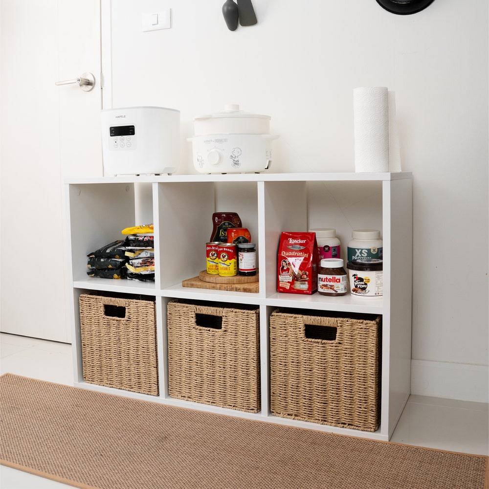 ชั้นวางของโล่ง 6 ช่อง KONCEPT KORA 19231436 97 ซม. สีขาว