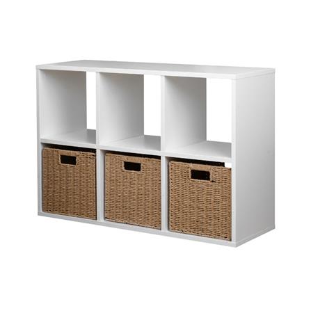 ชั้นวางของโล่ง 6 ช่อง KONCEPT KORA 19231436 97 ซม. สีขาว_0