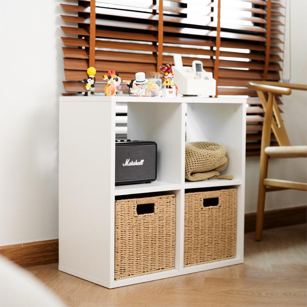 ชั้นวางของโล่ง 4 ช่อง KONCEPT KORA 19231434 65 ซม. สีขาว