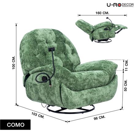 RECLINER U-RODECOR COMO สีเขียว_17